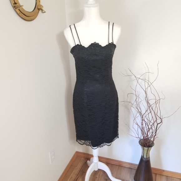 Jessica McClintock Dresses & Skirts - Vintage Jessica McClintock Black Cocktail Dress